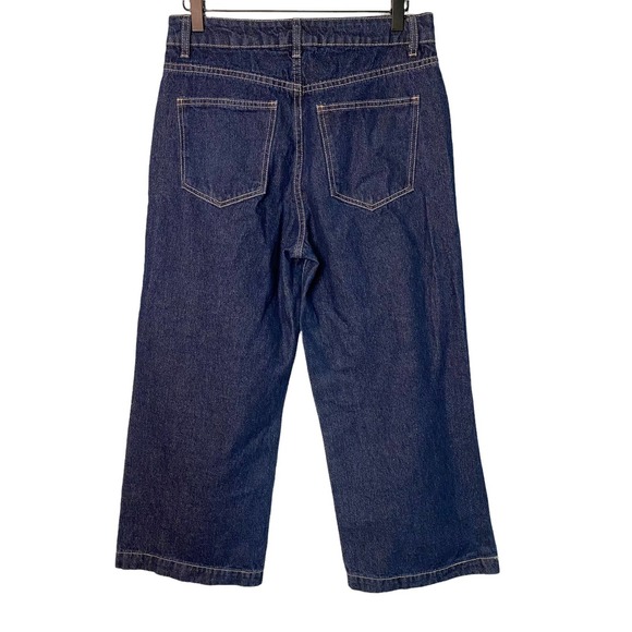 Cotton On Mid Wide Crop Button Front Jeans - Picture 3 of 8